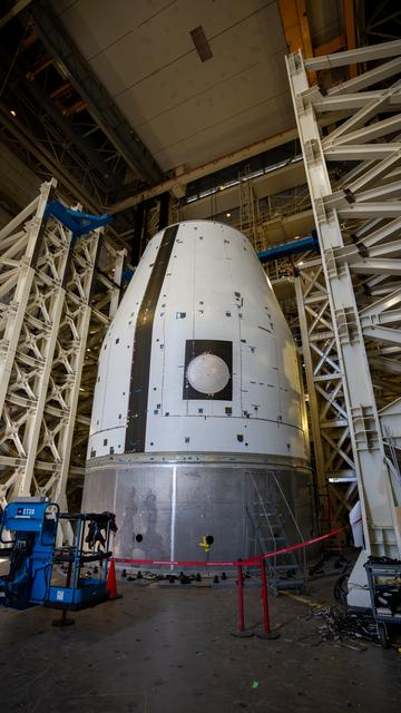NASA image: Evolved adapter for NASA SLS rocket readied for testing at Marshall